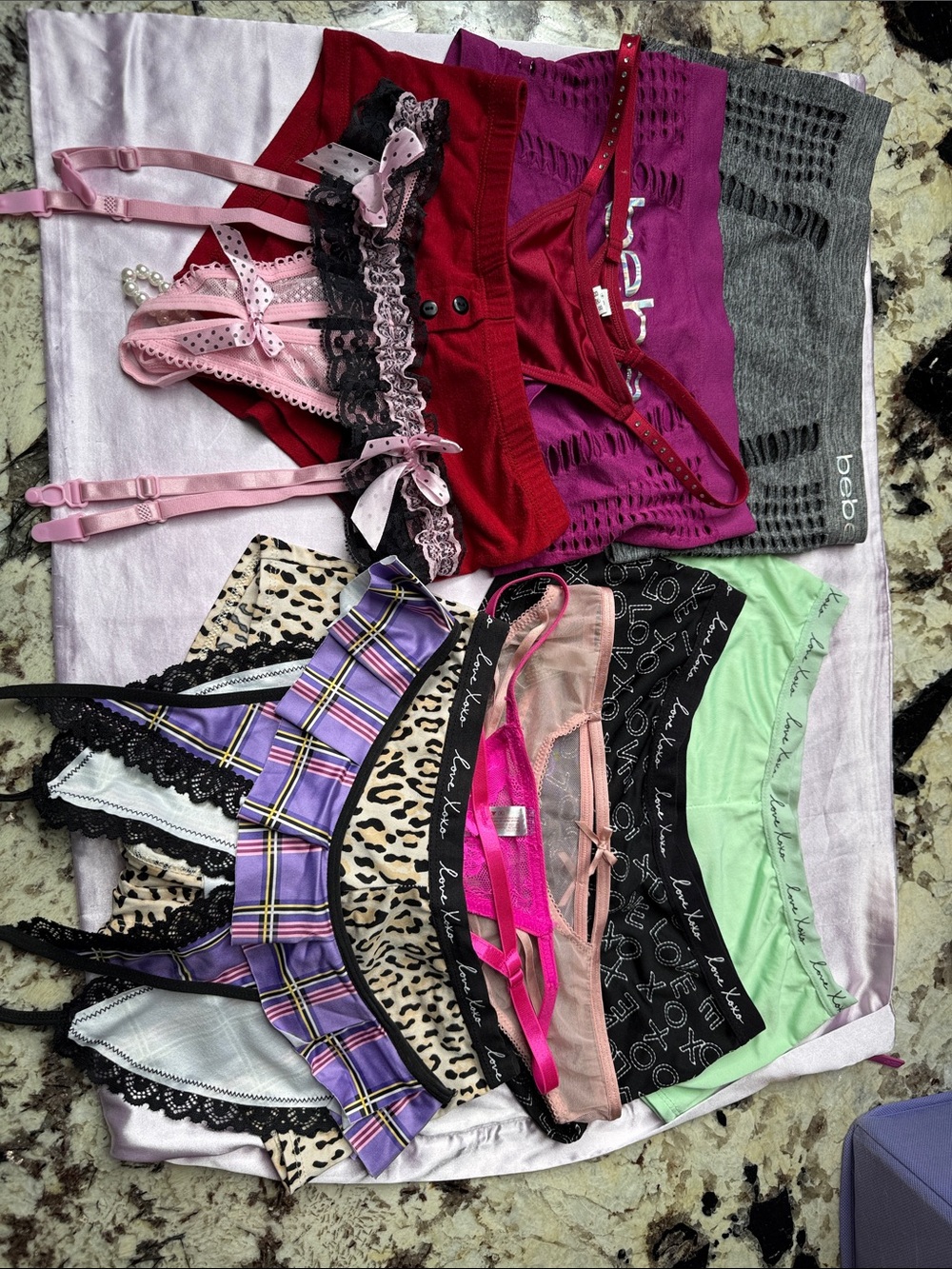 Women's Assorted Lace & Cotton Panty Set - Multi Color